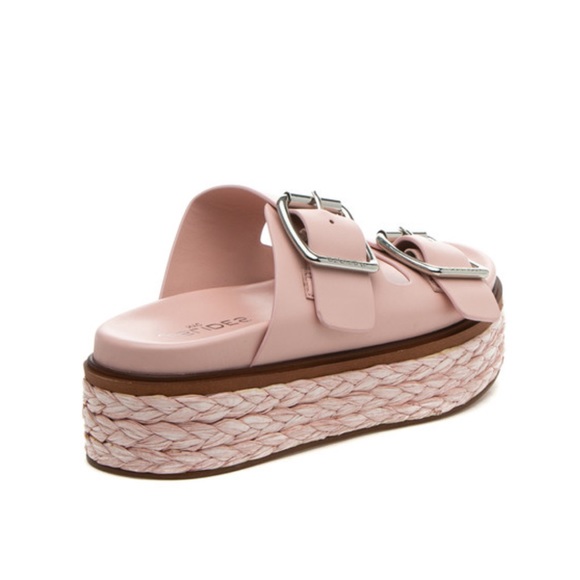 NWT J/SLIDES BONNIE Light Pink Leather Sandal - Picture 3 of 15